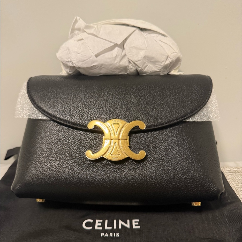 Celine Teen Nino Bag in Black calfskin